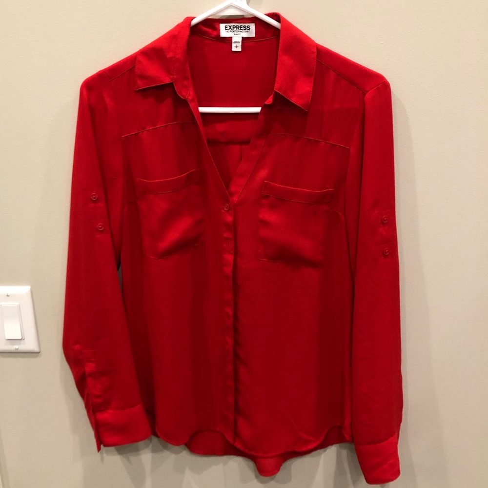 Red blouse
